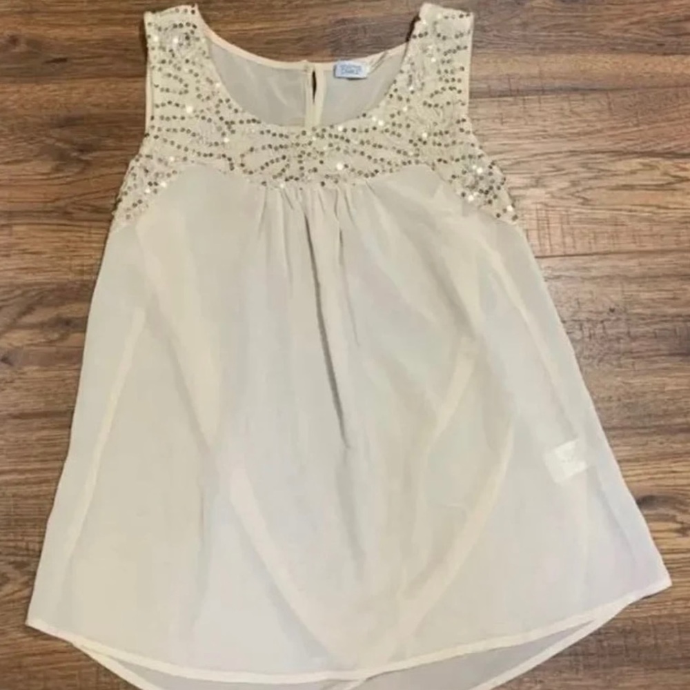 Charming Charlie Sleeveless Blouse size small
